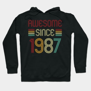 Vintage Awesome Since 1987 Hoodie